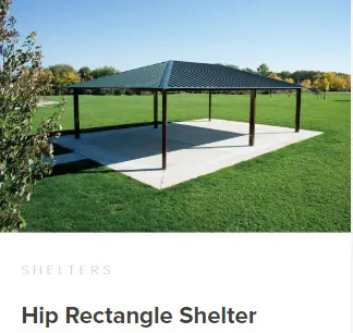 Commercial Hip Rectangle Shelter